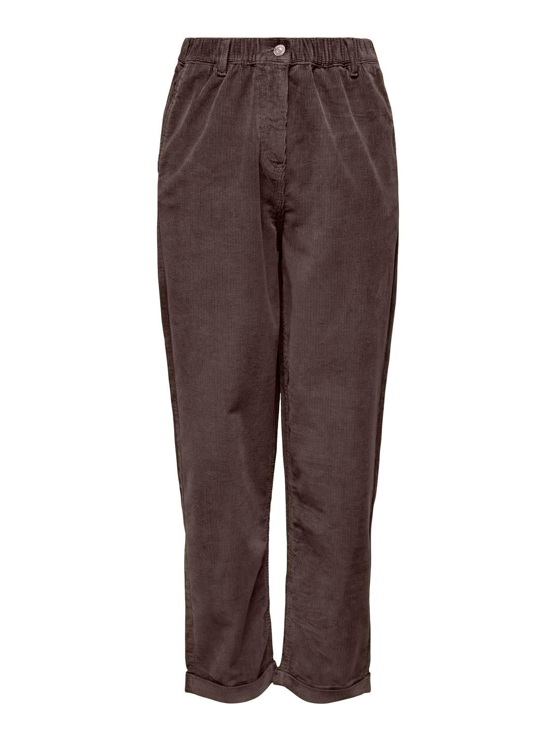 Onlflora Mw Ela Cord Carot Pant Pnt Noos Brun