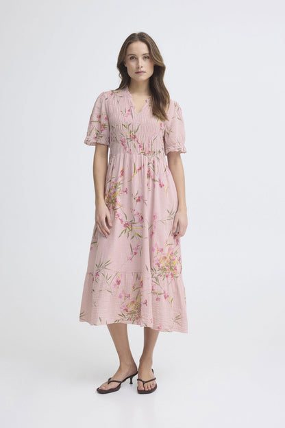 Sbalexa G Long Flo Dress Rosa