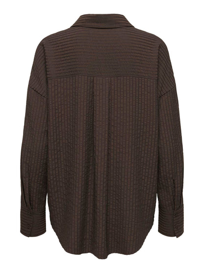 Onloregon Bari L/s Shirt Wvn Brun