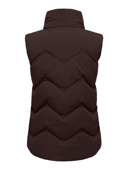Jdypower Short Waistcoat Otw Hab Brun