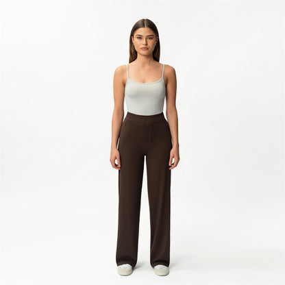 Asana Relaxed Straight Pant Brun