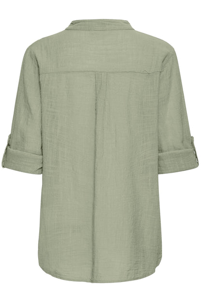 SBALEXA SOLID BLOUSE 2 Grønn