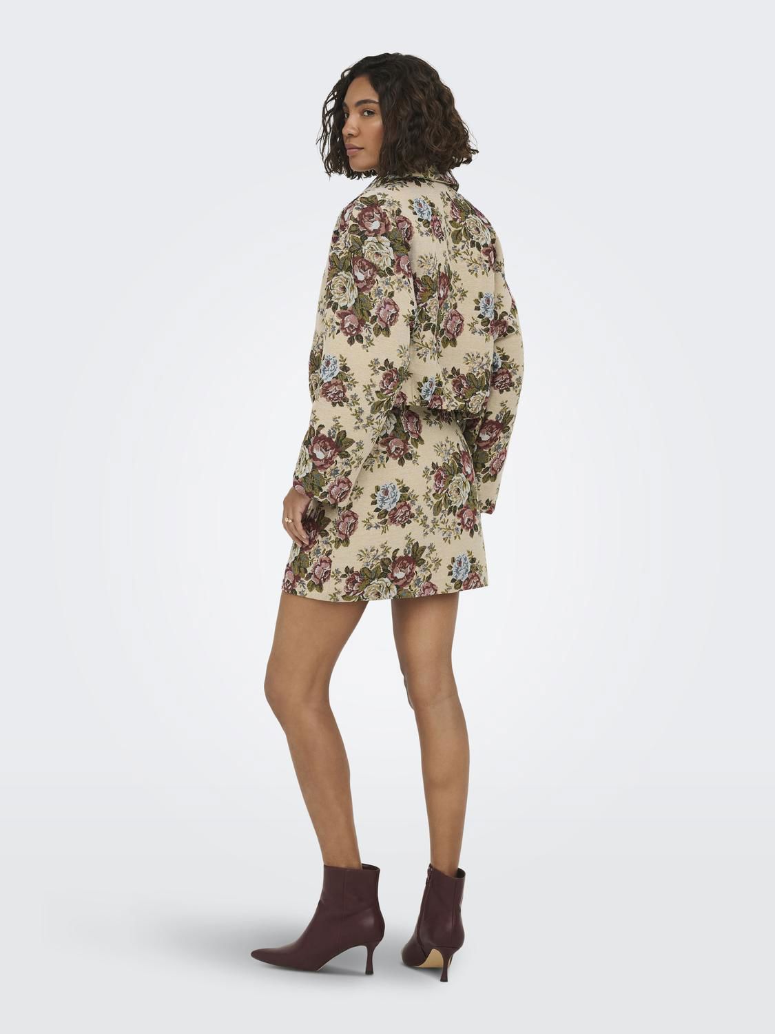 Jdyflola L/s Jacquard Jacket Wvn Hvit