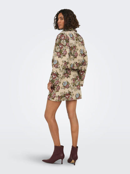 Jdyflola L/s Jacquard Jacket Wvn Hvit