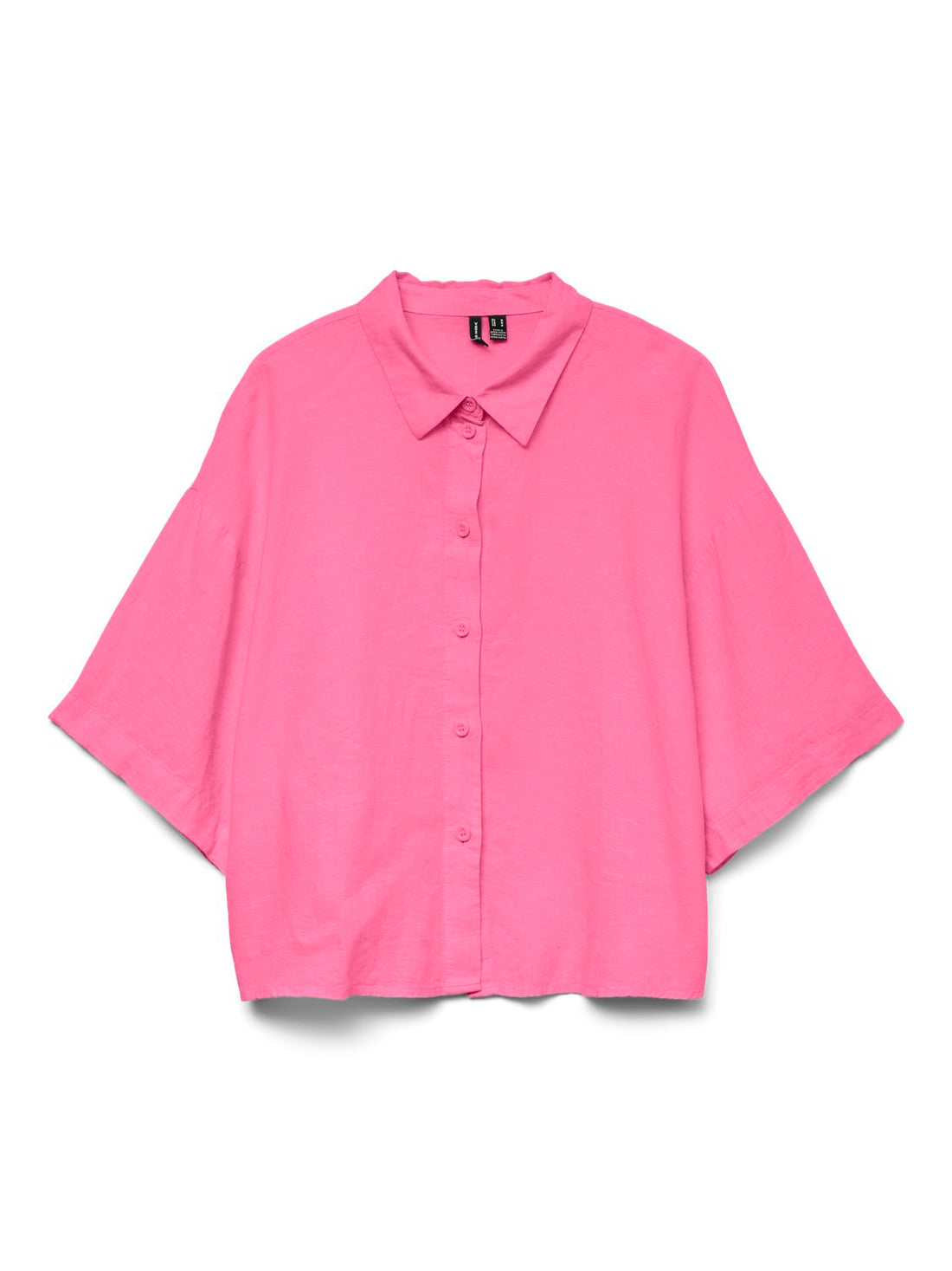 Vmlinn 2/4 Short Shirt Wvn Noos Rosa