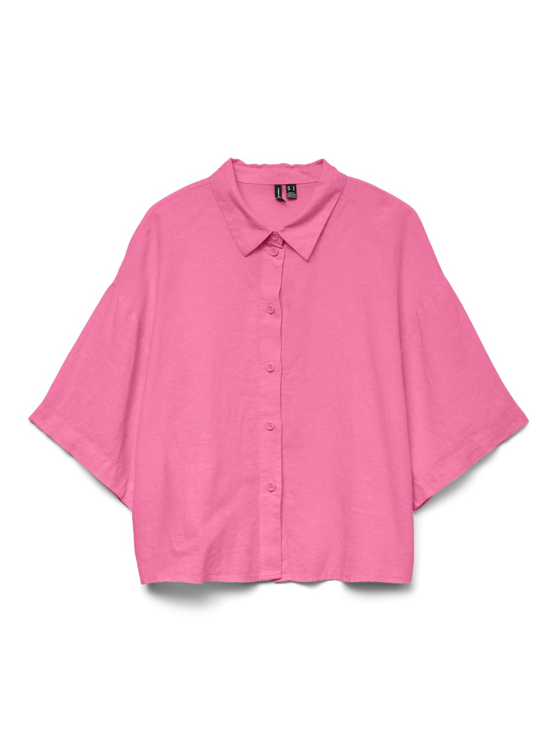 Vmlinn 2/4 Short Shirt Wvn Noos Rosa