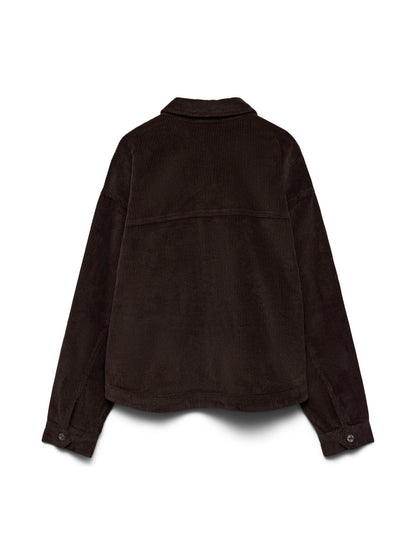 Vmjamie Ls Corduroy Shacket Mix Noos Brun