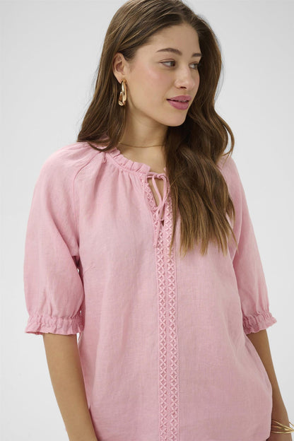 Crbellis Lace Blouse Rosa