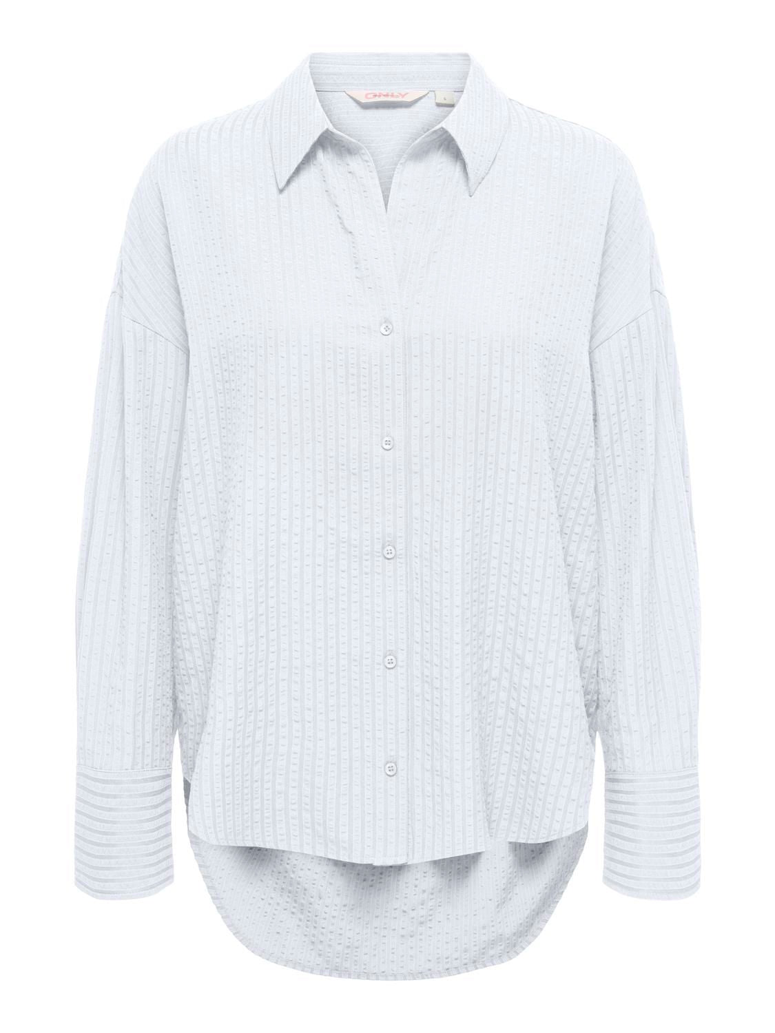 Onloregon Bari L/s Shirt Wvn Hvit