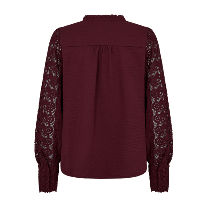 FQESSA-BLOUSE Burgunder