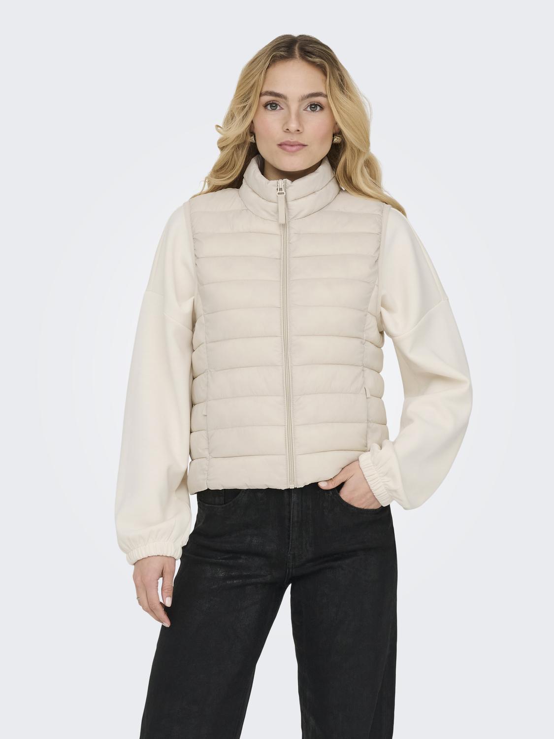 Onltahia Lw Quilted Waistcoat Otw Noos Off-White