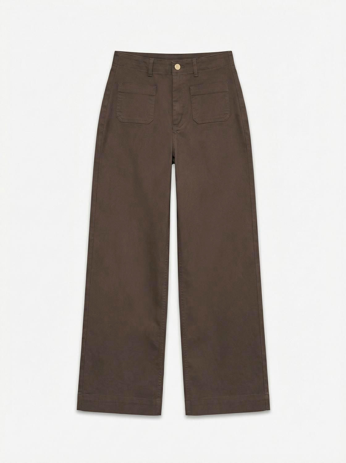 Vmkayla Hr Wide Pocket Color Jeans Noos Brun