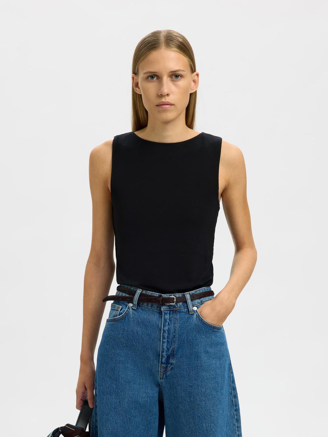 Slfmanja Sl Reversible Top Noos Svart