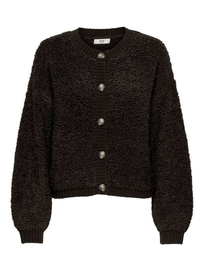 Jdyeira Life L/s Oneck Cardigan Knt Noos Brun