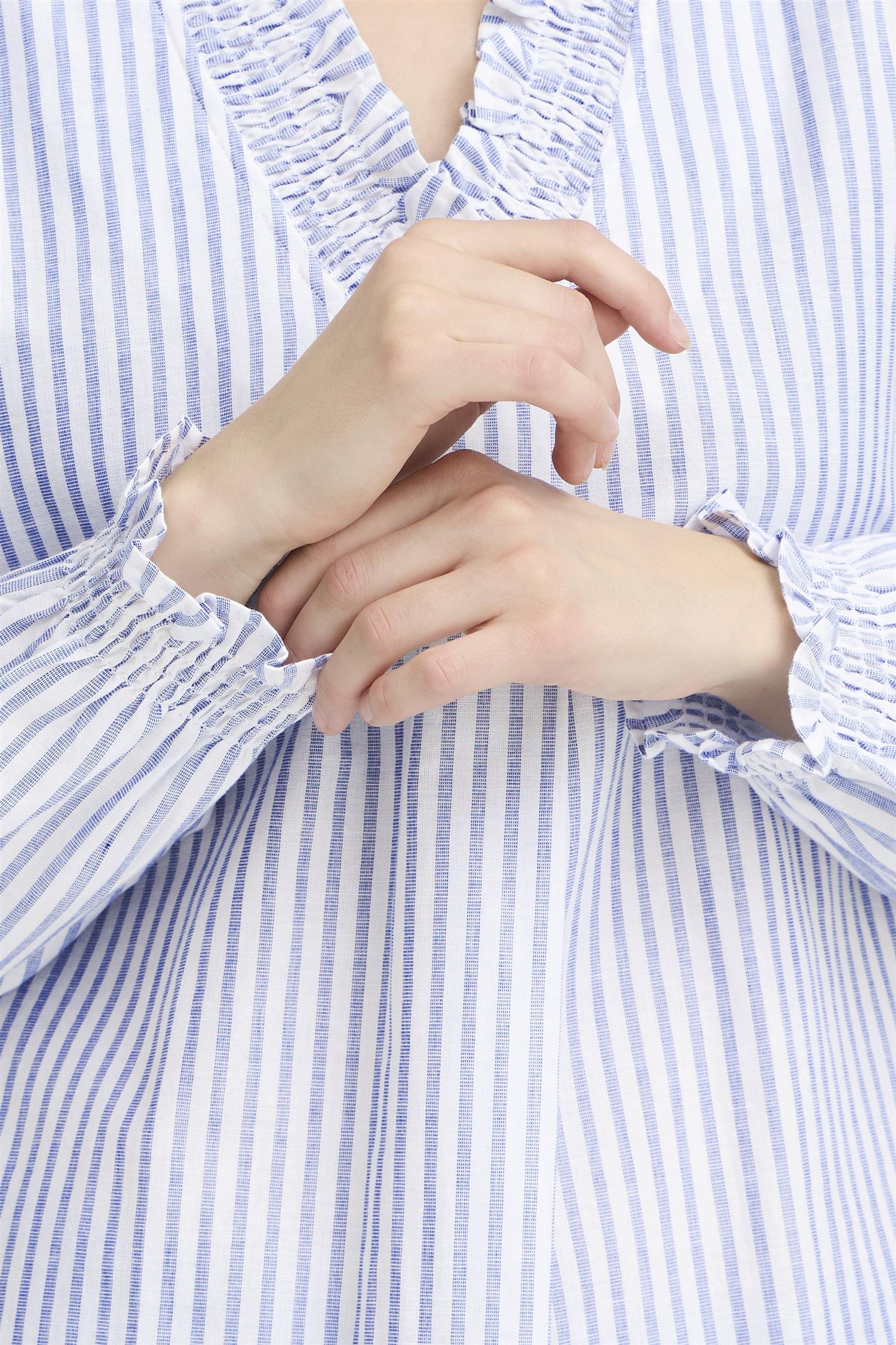 Pzaudrey Blouse Blå