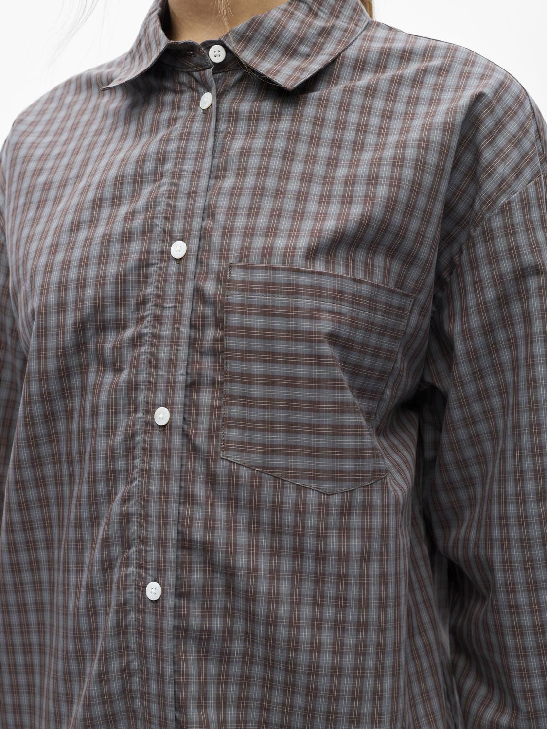 Objzila L/s Re Shirt Noos Grå