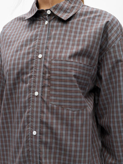 Objzila L/s Re Shirt Noos Grå