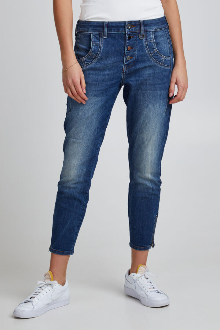 PZMALVINA Loose Jeans Blå