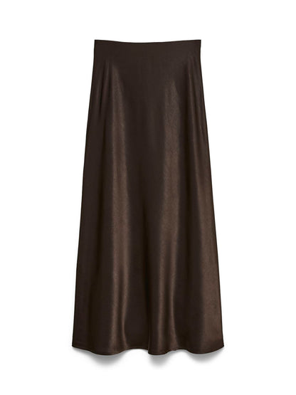 Vmcharm Mw Long Skirt Wvn Boo Brun
