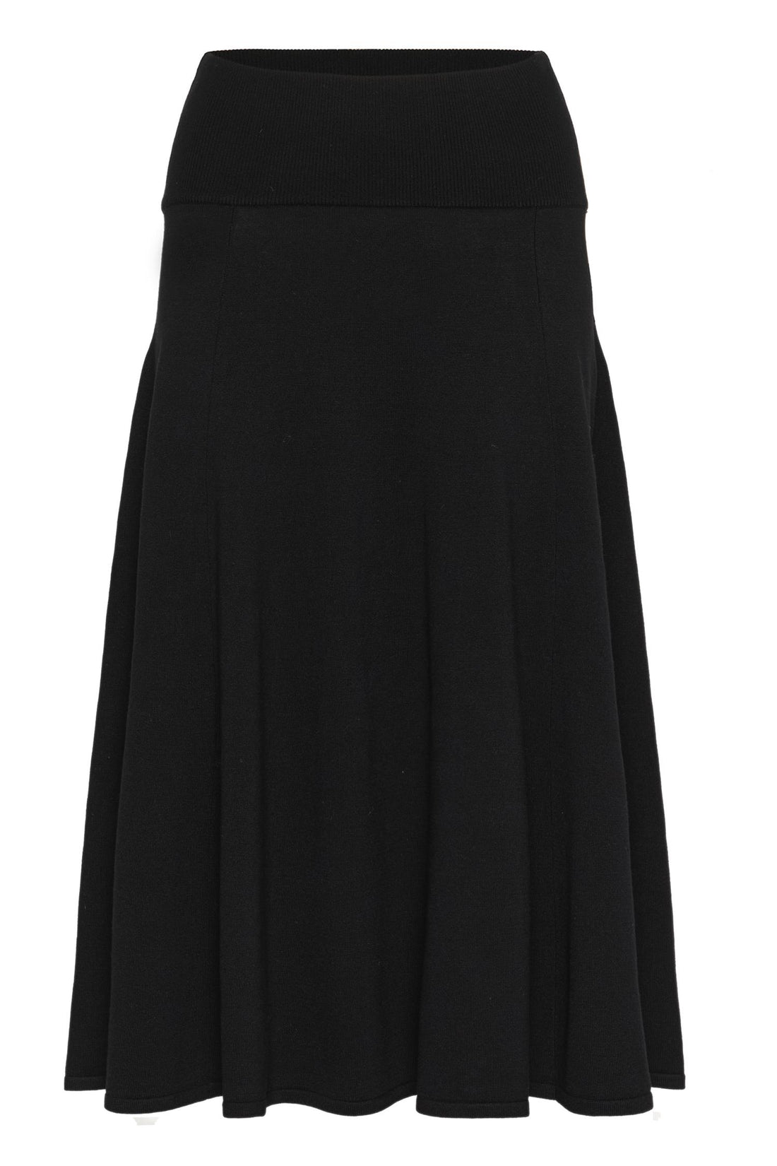 Crvillea Knit Skirt Pitch Black