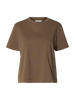 Slwessential Ss Boxy Tee Noos Beige