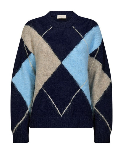 Fqgrslulu-Pullover Blå