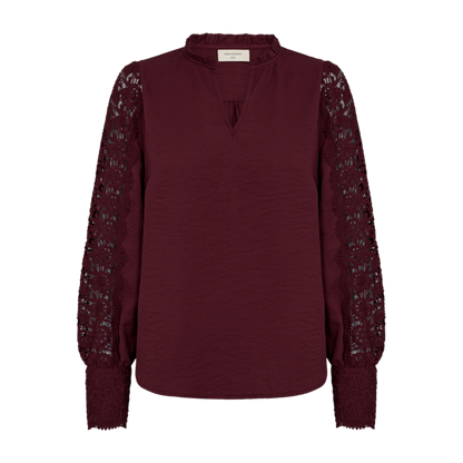 FQESSA-BLOUSE Burgunder