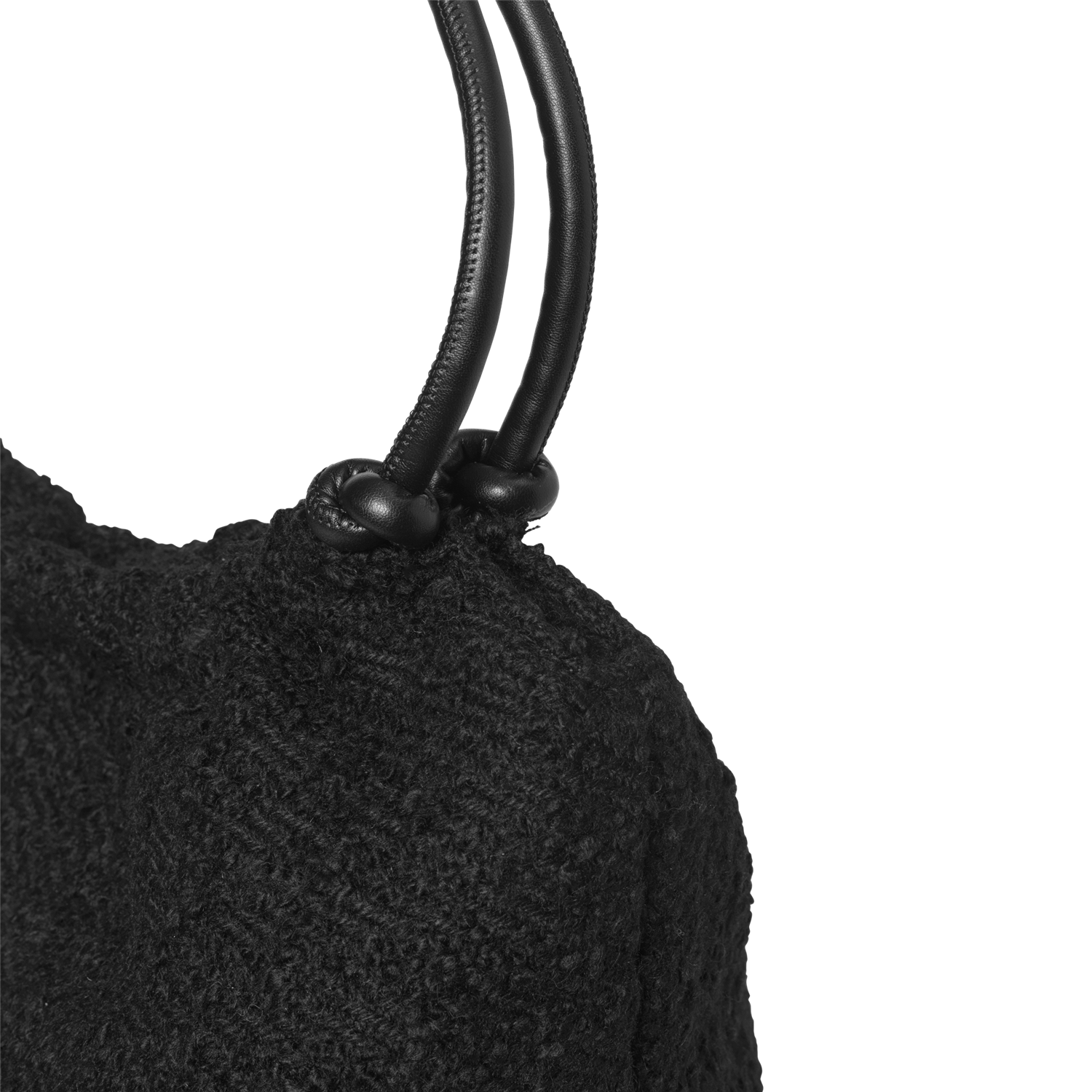 Day Woolen Pop Scrunch Tote Svart