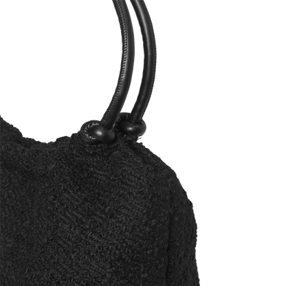 Day Woolen Pop Scrunch Tote Svart