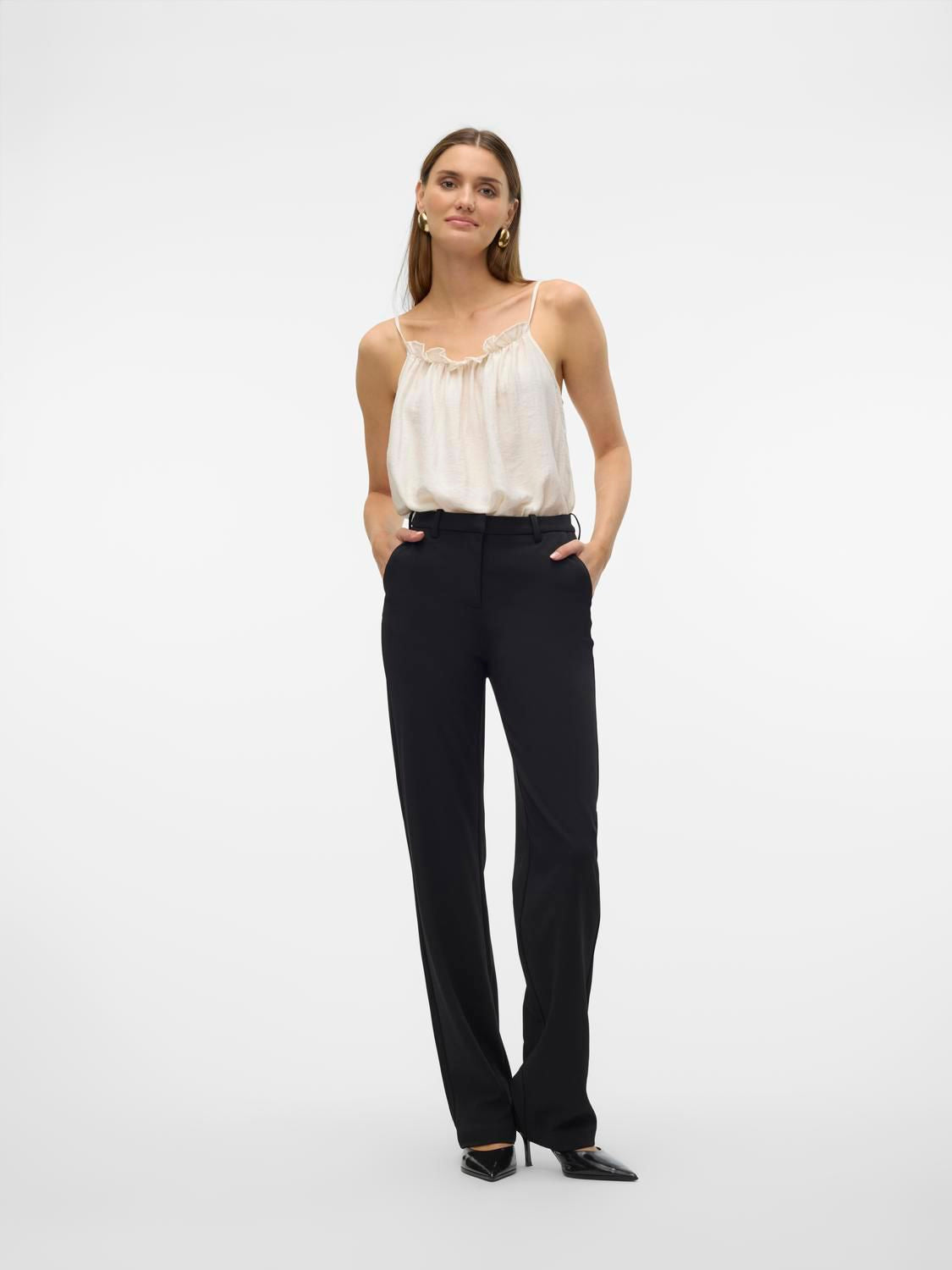 Vmzamira Mw Slim Straight Pant Noos Sort