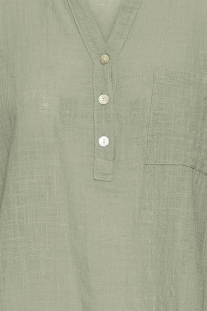 SBALEXA SOLID BLOUSE 2 Grønn