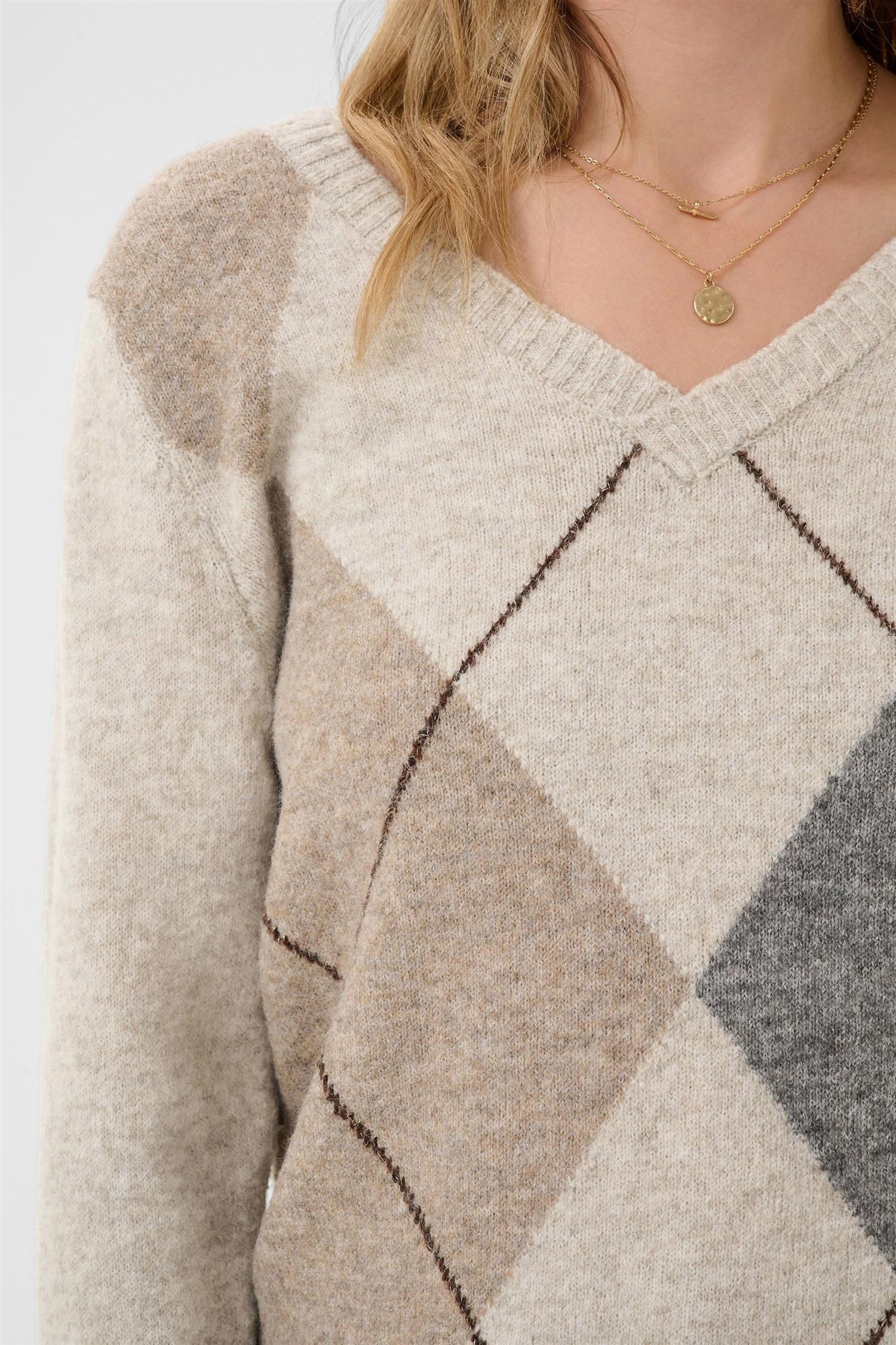 Crhope Knit Pullover Beige