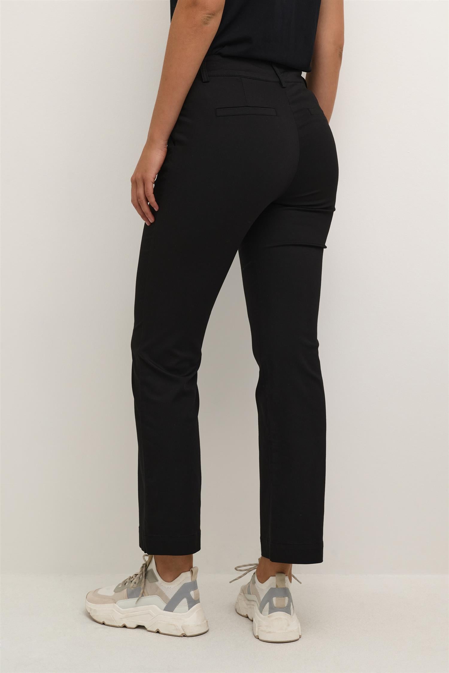 KAlea Flared Chino Pants Black Deep