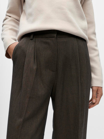 Objkara Hw Straight Pant 142 Brun