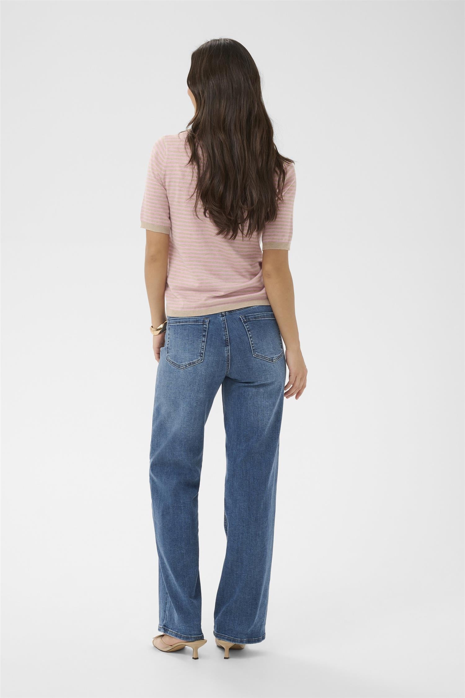 Kalizza Narrow Striped Pullover Rosa