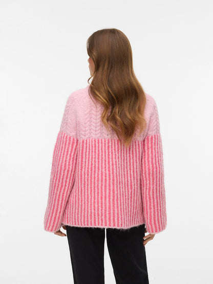 Vmerika Ls O-Neck Long Pullover Exp Lilla