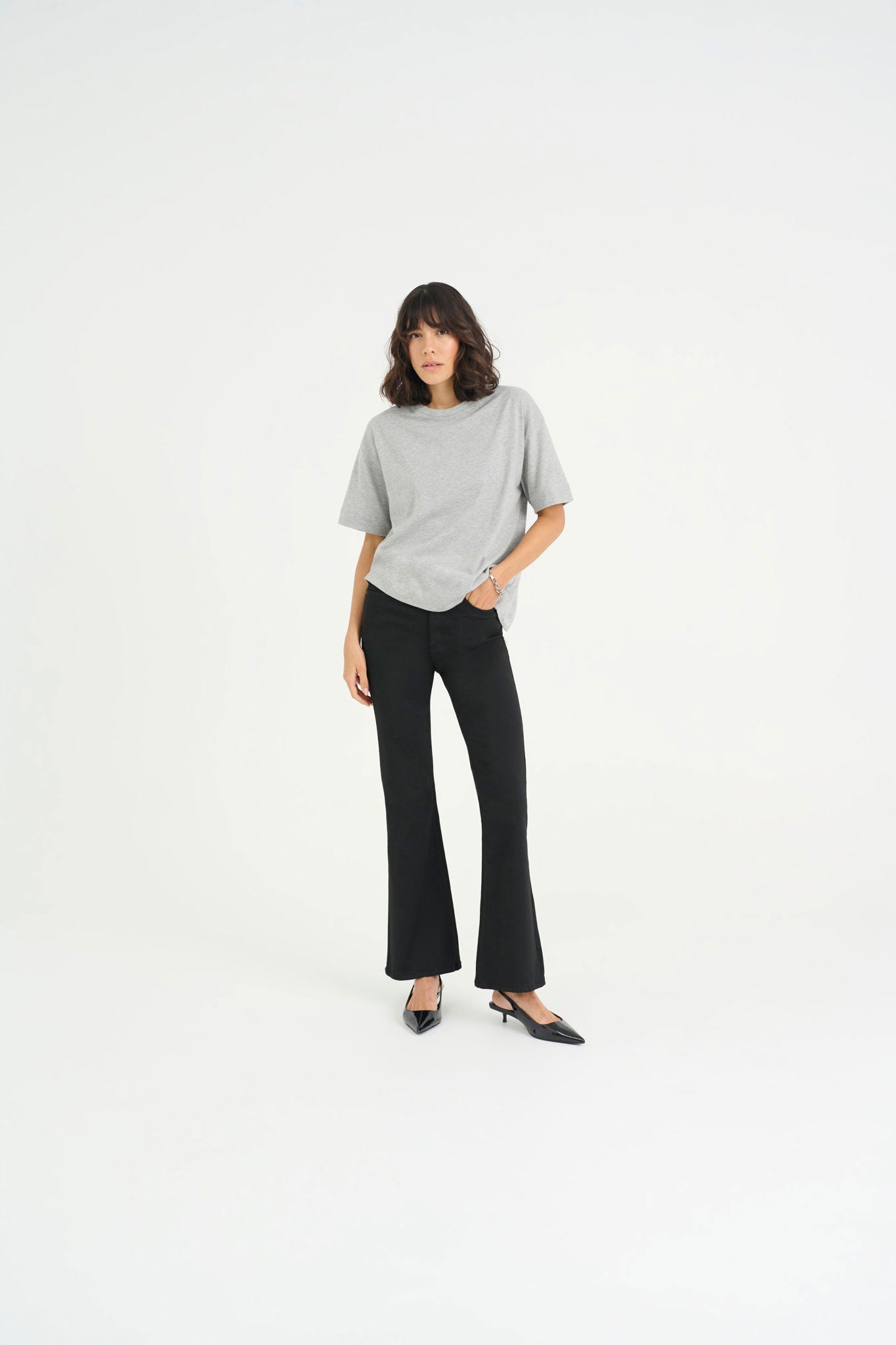 Kaforest Hw Slim Fit Jeans Sort
