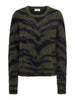 Jdycecilie L/s On Animal Pullover Knt Brun
