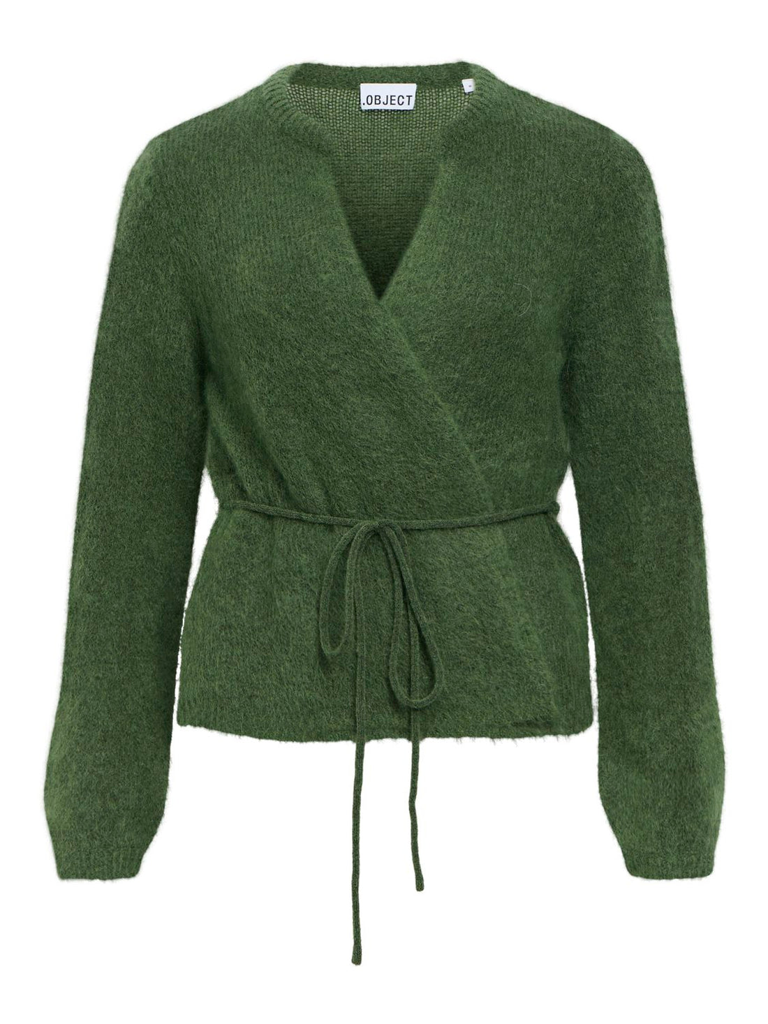 Objnete L/s Re Tie Cardigan Noos Grønn