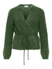 Objnete L/s Re Tie Cardigan Noos Grønn