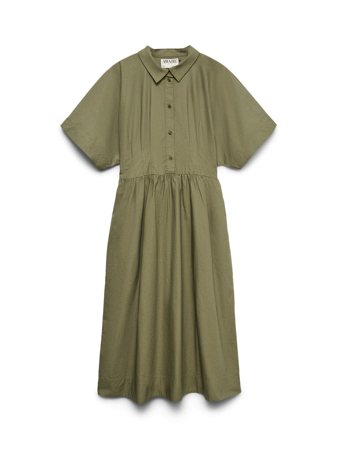 Awbarbara Ss Calf Dress Grønn