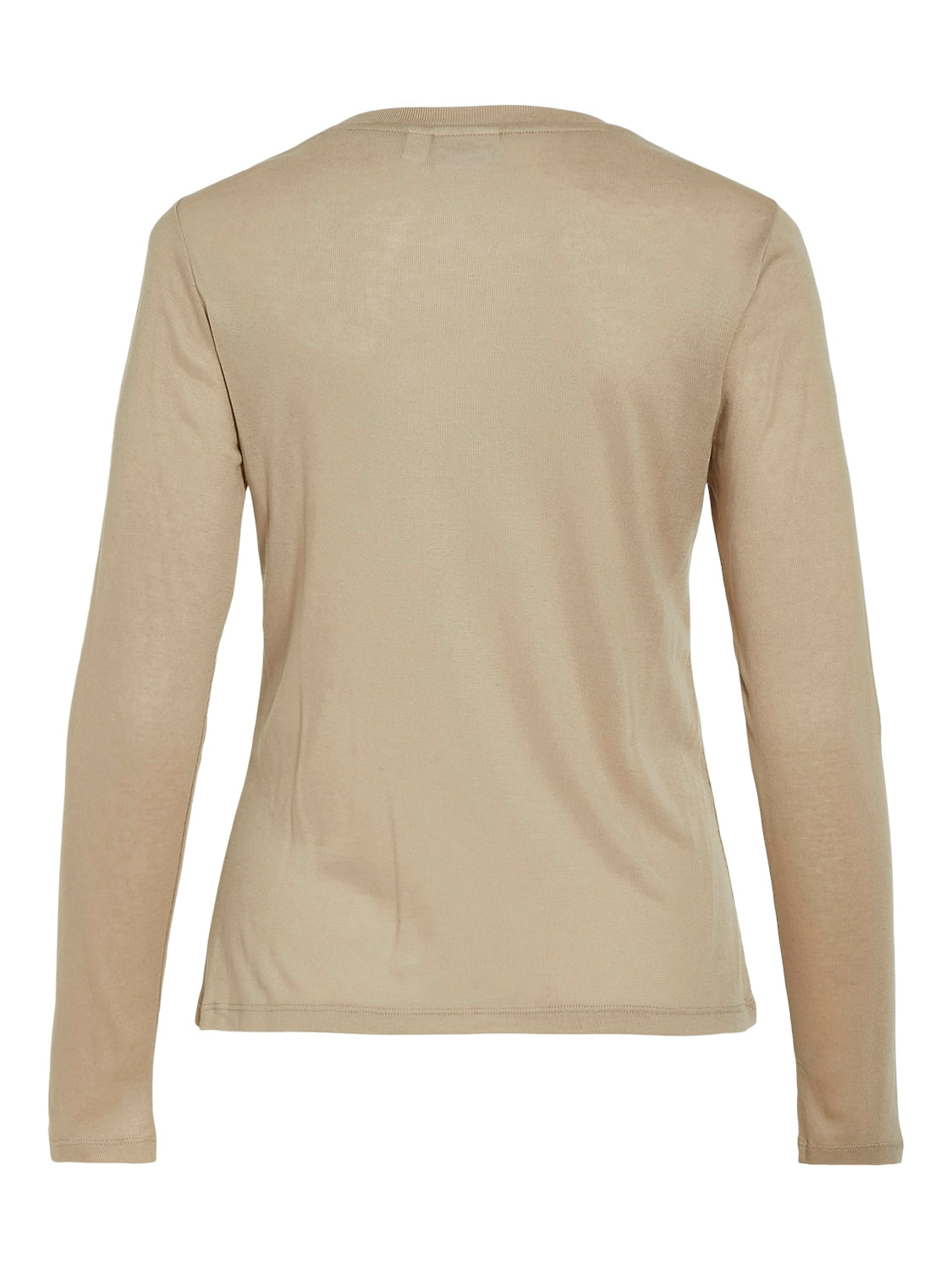 VIALEXIA O-NECK L/S TOP - NOOS Beige