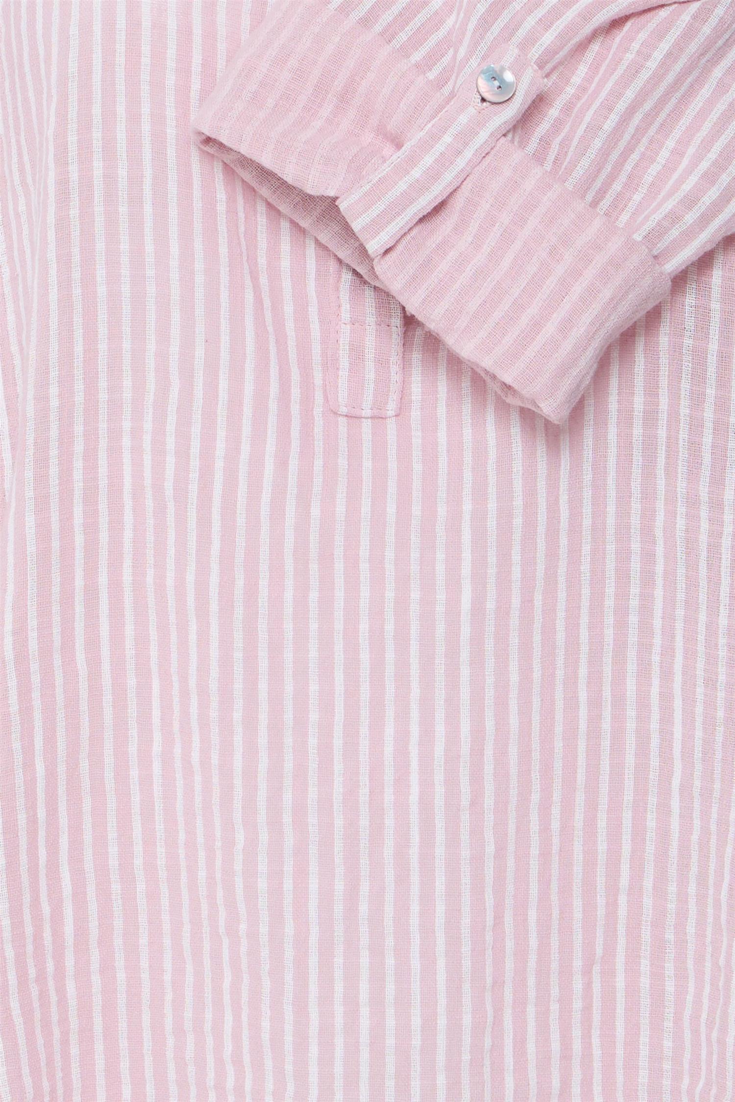 Sbxalexa Stripe Blouse Beige
