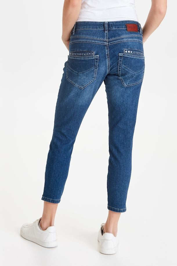 PZMALVINA Loose Jeans Blå