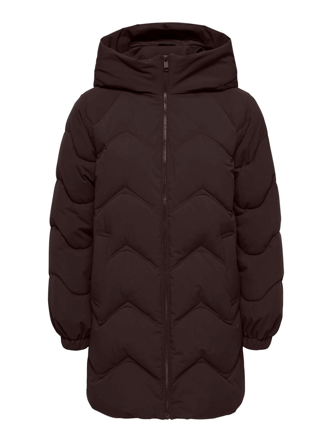 Jdypower Long Hood Puffer Otw Hab Brun