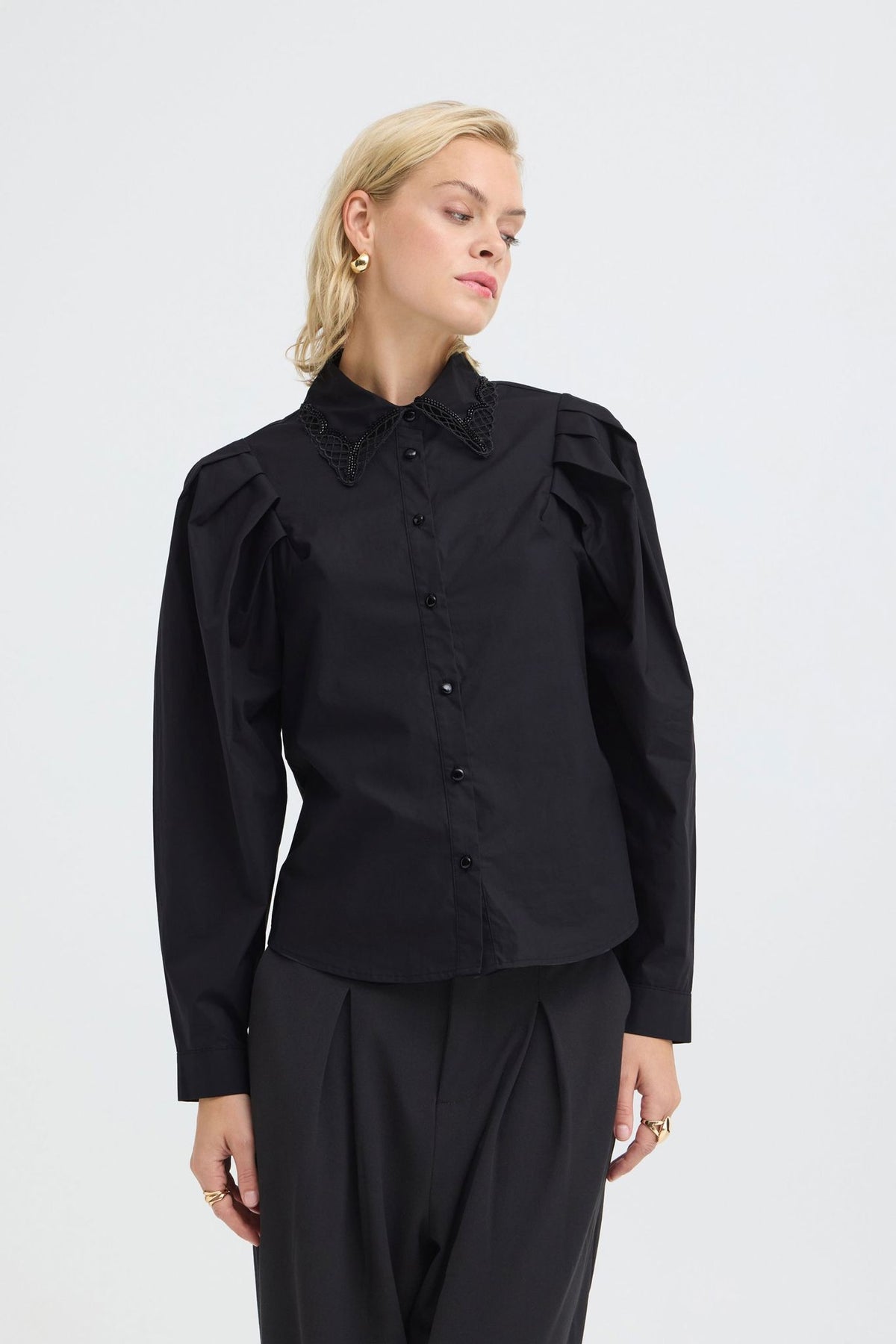 Pzfelora Shirt Sort