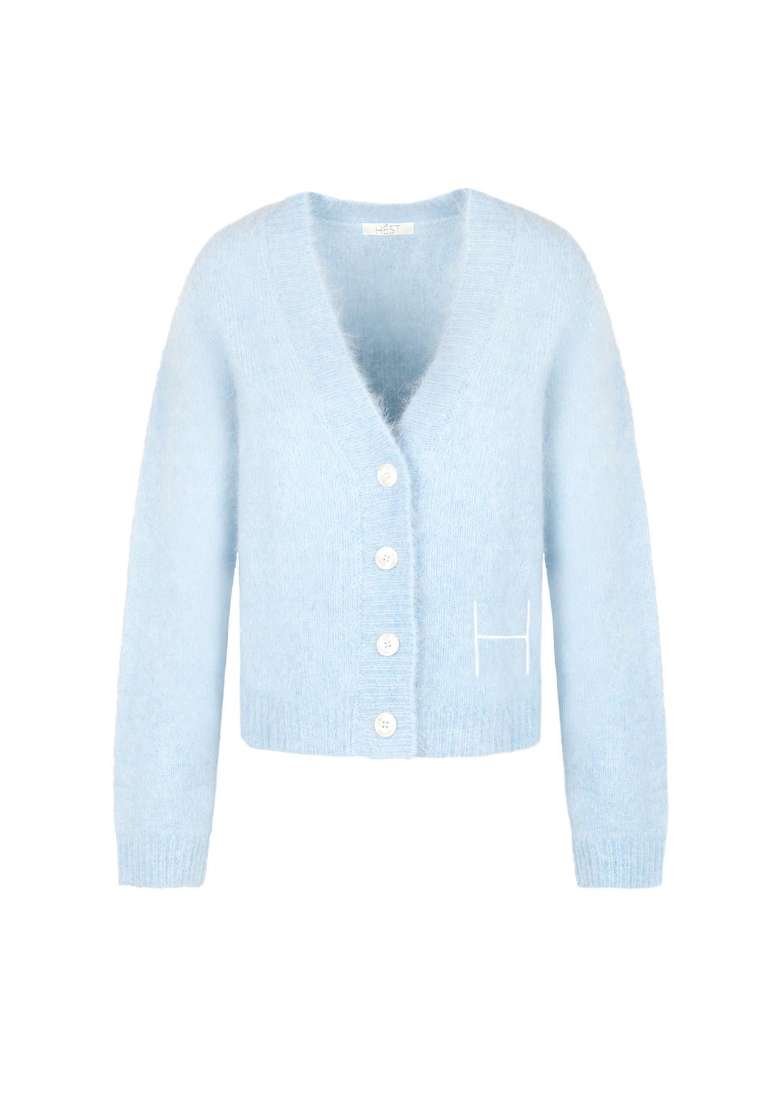 Pernille Short Cardigan Blå