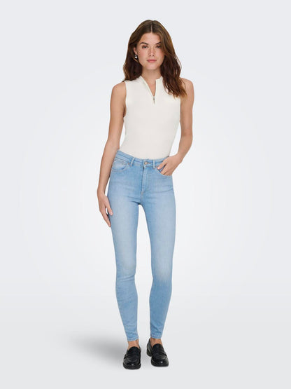 Onlblush Hw Skinny Ank Dnm Rea008 Noos Blå