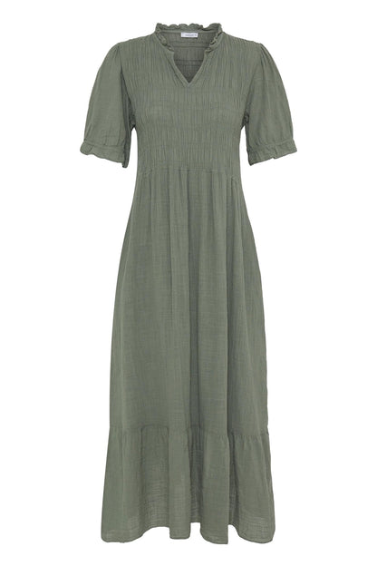 Sbalexa G Long Solid Dress Grønn