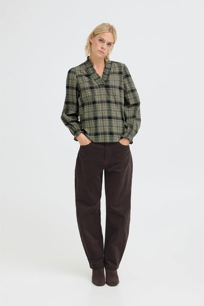 Pzelna Blouse Grønn